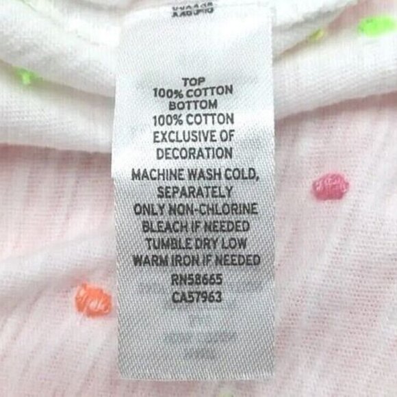 Tucker Tate NORDSTROM Baby Girls Two Piece Shorts Top Set Coral White 6 Mo. NEW - Picture 10 of 11